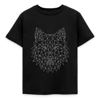 Wolf - Kinder T-Shirt - Schwarz - Vorne - AI Model Kid Female (0cm)