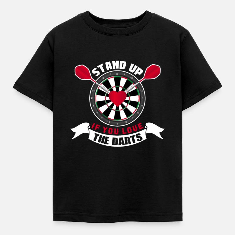 Dart dart player dart board Steeldart E-Dart - Kids' T-Shirt - black