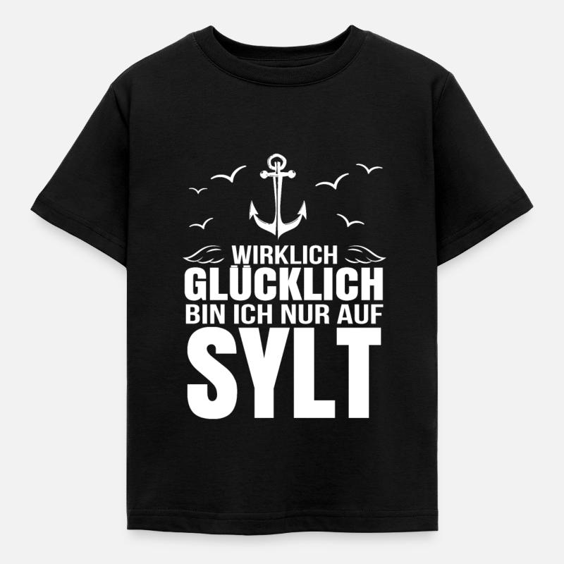 Sylt - Kinder T-Shirt - Schwarz