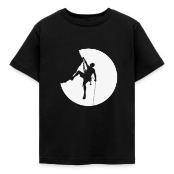 Klettern Kletterer Bouldern Boulderer - Kinder T-Shirt - Schwarz - Vorne - AI Model Kid Female (0cm)