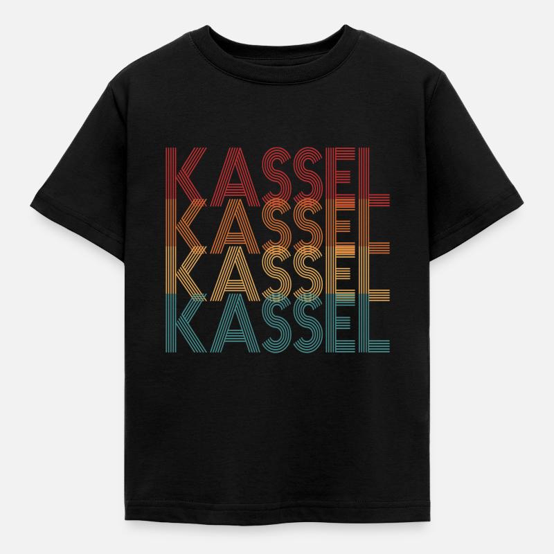Kassel - Kinder T-Shirt - Schwarz