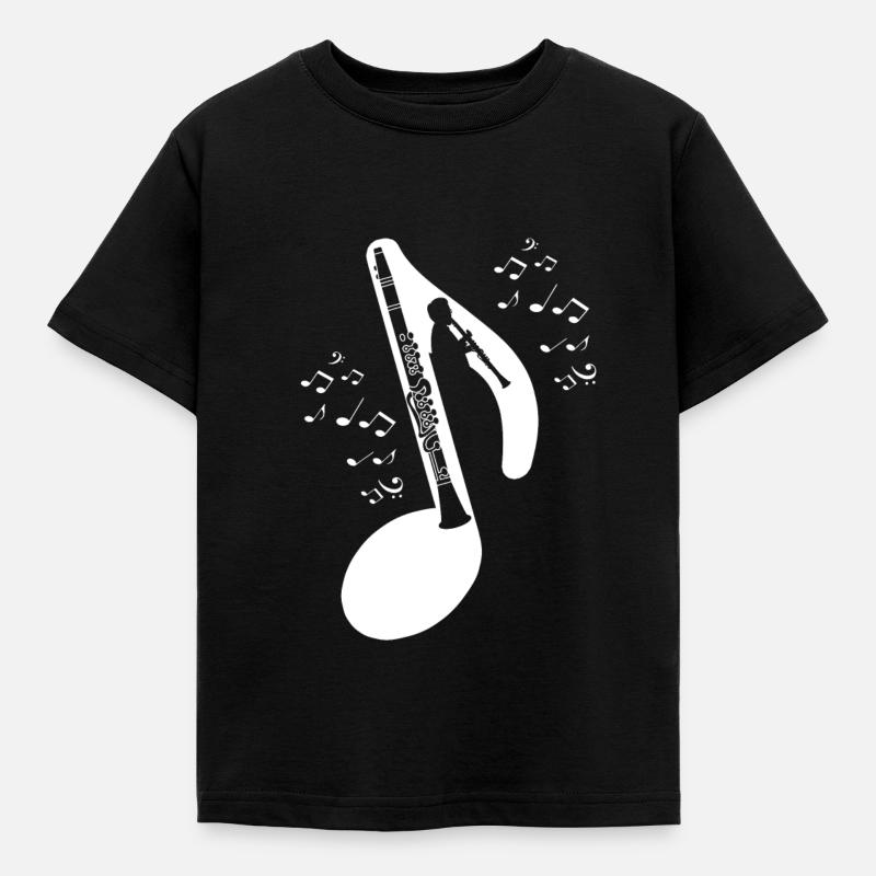 Klarinette - Kinder T-Shirt - Schwarz