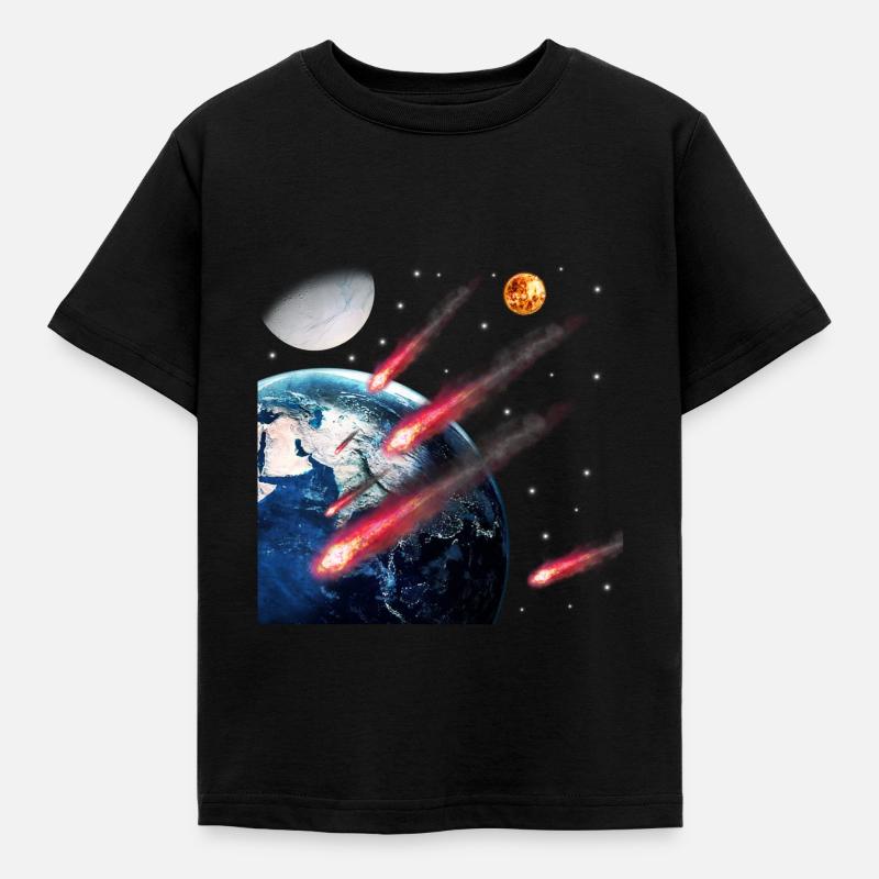 space - Kids' T-Shirt - black