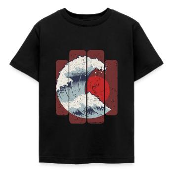 Japon - T-shirt Enfant - noir - Devant - AI Model Kid Female (0cm)