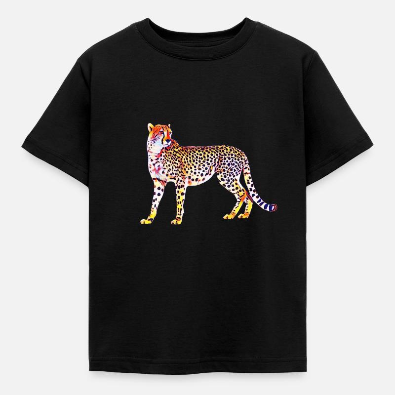 cheetah - Kids' T-Shirt - black
