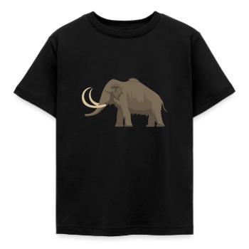 Mammut - Kinder T-Shirt - Schwarz - Vorne - AI Model Kid Female (0cm)