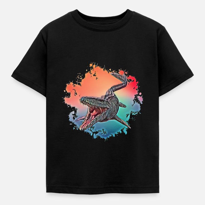 Mosasaurus - T-skjorte for barn - svart