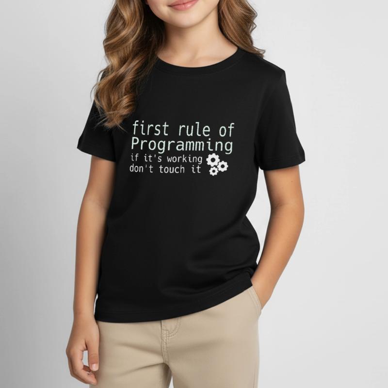Informatik Hacker Programmierer Binär PC Computer Kinder T-Shirt