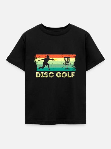 Frisbee - Kinder T-Shirt - Schwarz