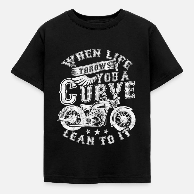 Motorrad - Kinder T-Shirt - Schwarz