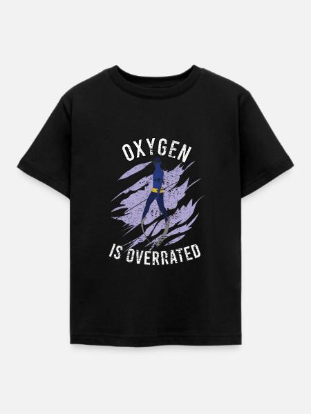 Freediving Apnoetauchen für Freitaucher - Kinder T-Shirt - Schwarz