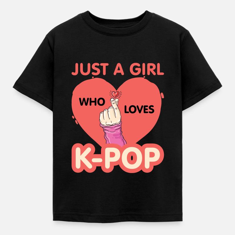 K-Pop - Kinder T-Shirt - Schwarz