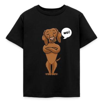 Sturer Magyar Vizsla Hund lustig - Kinder T-Shirt - Schwarz - Vorne - AI Model Kid Female (0cm)