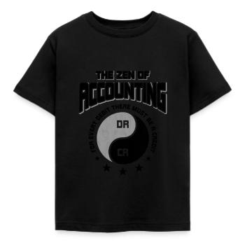 Buchhalter - Kinder T-Shirt - Schwarz - Vorne - AI Model Kid Female (0cm)