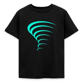 Tornado design - Kids' T-Shirt - black - Front - AI Model Kid Female (0cm)