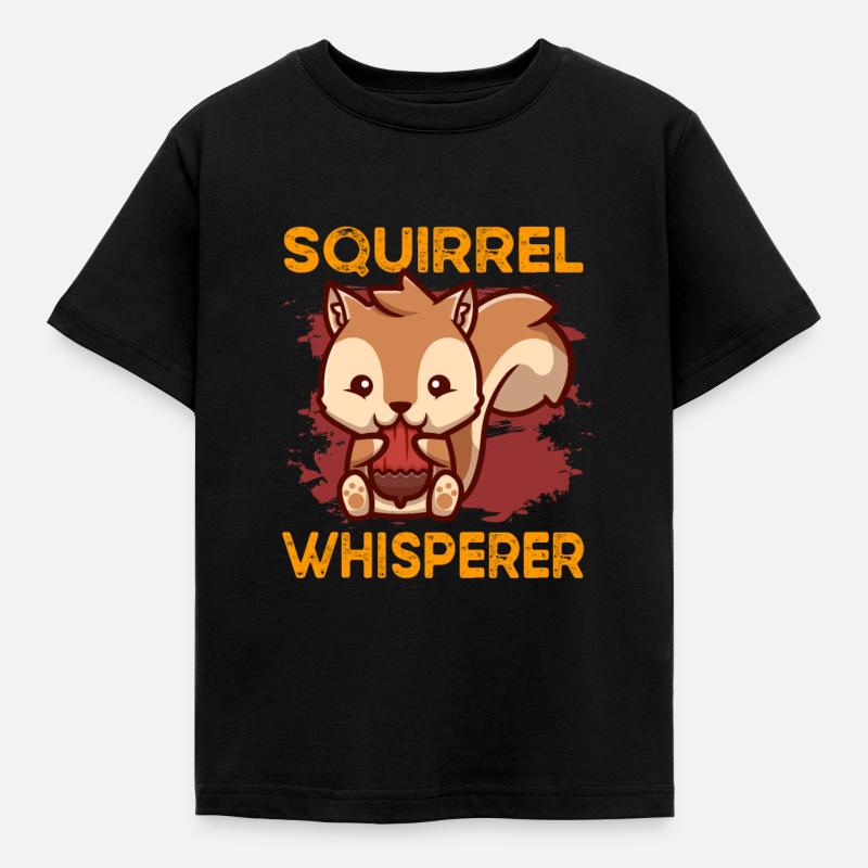 Écureuils - T-shirt Enfant - noir