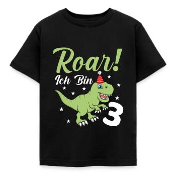 3. Geburtstag - Kinder T-Shirt - Schwarz - Vorne - AI Model Kid Female (0cm)