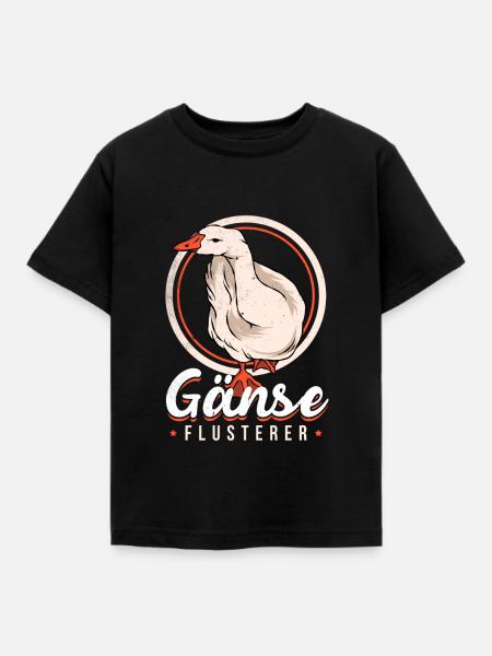 Gans - Kinder T-Shirt - Schwarz