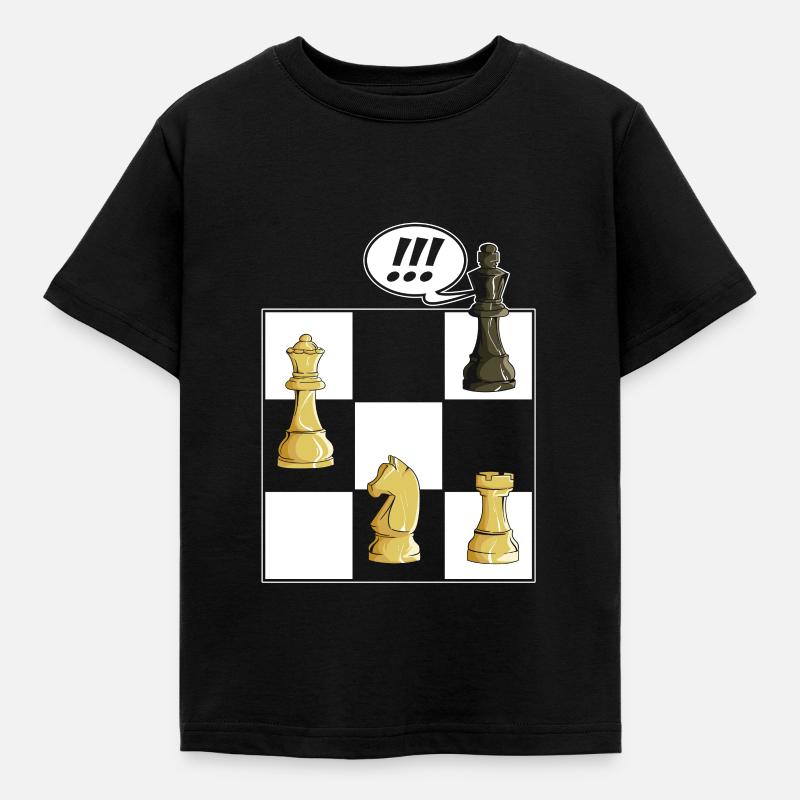 Échecs - T-shirt Enfant - noir