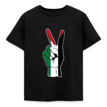 Palæstina - Børne-T-shirt - sort - Foran - AI Model Kid Female (0cm)