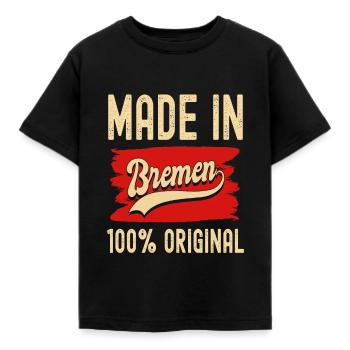Bremen - Kinder T-Shirt - Schwarz - Vorne - AI Model Kid Female (0cm)