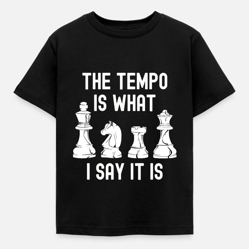 Jeu de plateau cadeau d’échecs Jeu d’échecs Échiquier - T-shirt Enfant - noir