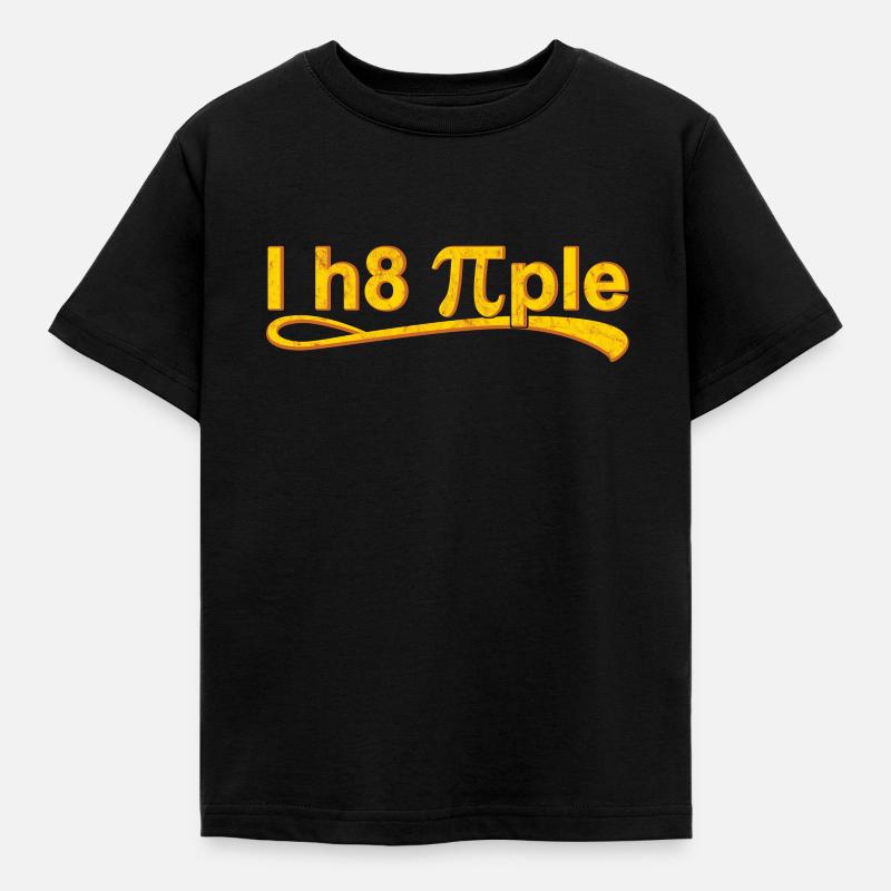 I hate people with Pi - Kids' T-Shirt - black