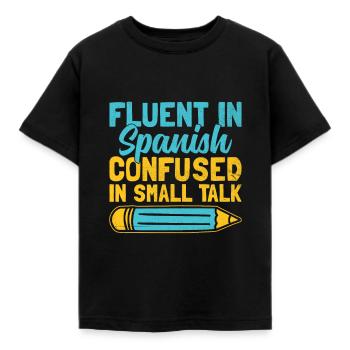 Foreign Language Teacher School Languages Teachers - Kids' T-Shirt - black - Front - AI Model Kid Female (0cm)