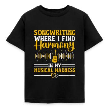 Musiker Songwriter Sänger Musiker Musik Musik Pr - Kinder T-Shirt - Schwarz - Vorne - AI Model Kid Female (0cm)