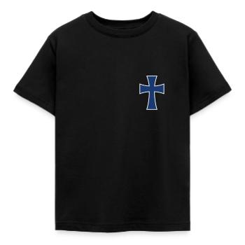 Jesus Christ Christian Christianity God Bible - Kids' T-Shirt - black - Front - AI Model Kid Female (0cm)