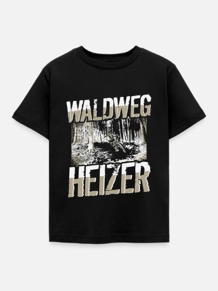 MTB Mountainbiker - Waldweg Heizer - Kinder T-Shirt - Schwarz