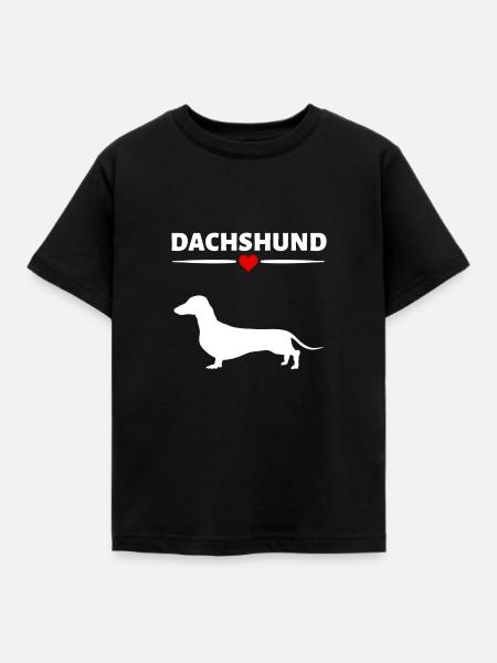 Dachshund - Kinder T-Shirt - Schwarz