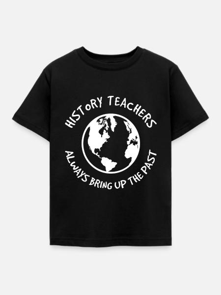 Geschichtslehrer Wiederholen - Kinder T-Shirt - Schwarz