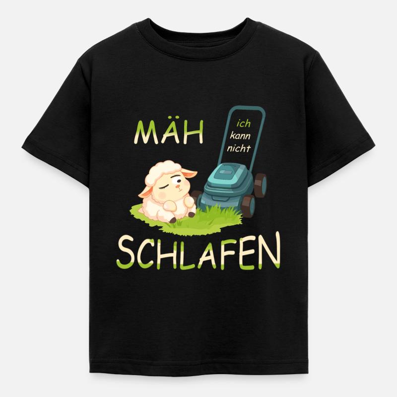 Süßes Schaf - Kinder T-Shirt - Schwarz