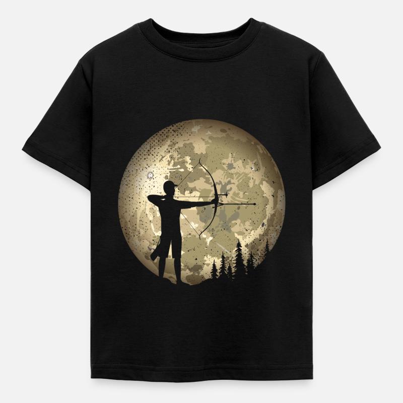 Bogenschießen - Kinder T-Shirt - Schwarz