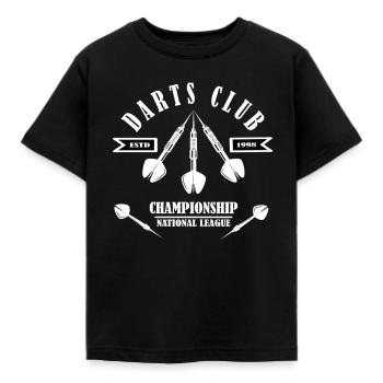 Dart Championship Design - Kids' T-Shirt - black - Front - AI Model Kid Female (0cm)