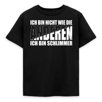 Je ne suis pas comme les autres, je suis pire - T-shirt Enfant - noir - Devant - AI Model Kid Female (0cm)
