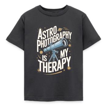Astrophotographie Télescope Astronomie - T-shirt Enfant - charbon - Devant - AI Model Kid Female (0cm)