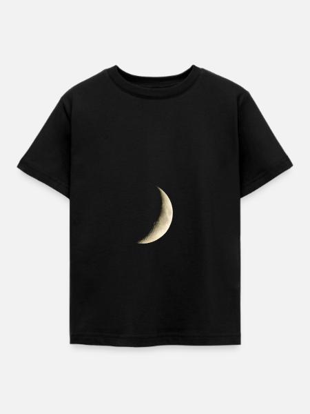 Halbmond - Kinder T-Shirt - Schwarz
