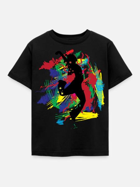 Dance Designer T-Shirt // Geschenk Geschenkidee - Kinder T-Shirt - Schwarz