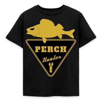 Perch Hunter Batch 2 - Kids' T-Shirt - black - Front - AI Model Kid Female (0cm)