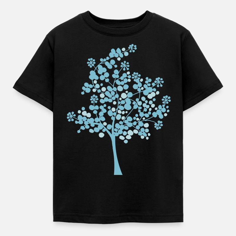 Snowball tree - Kids' T-Shirt - black