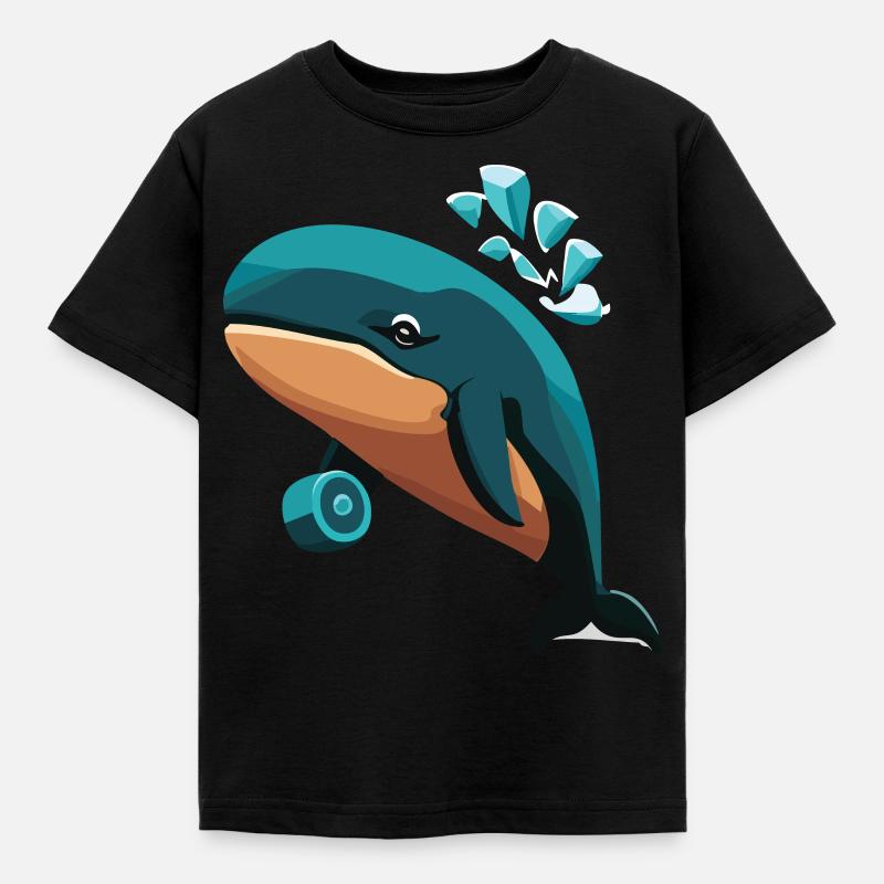 baleine - T-shirt Enfant - noir