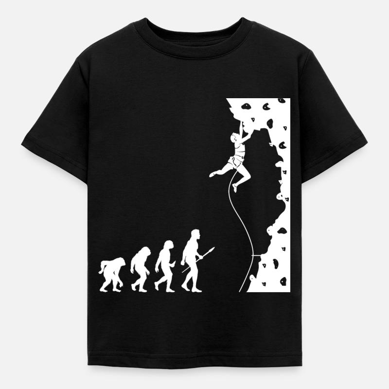 Kletterer Evolution Bouldering Climber - Kids' T-Shirt - black