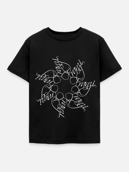 Franzi Name Namensmandala - Kinder T-Shirt - Schwarz