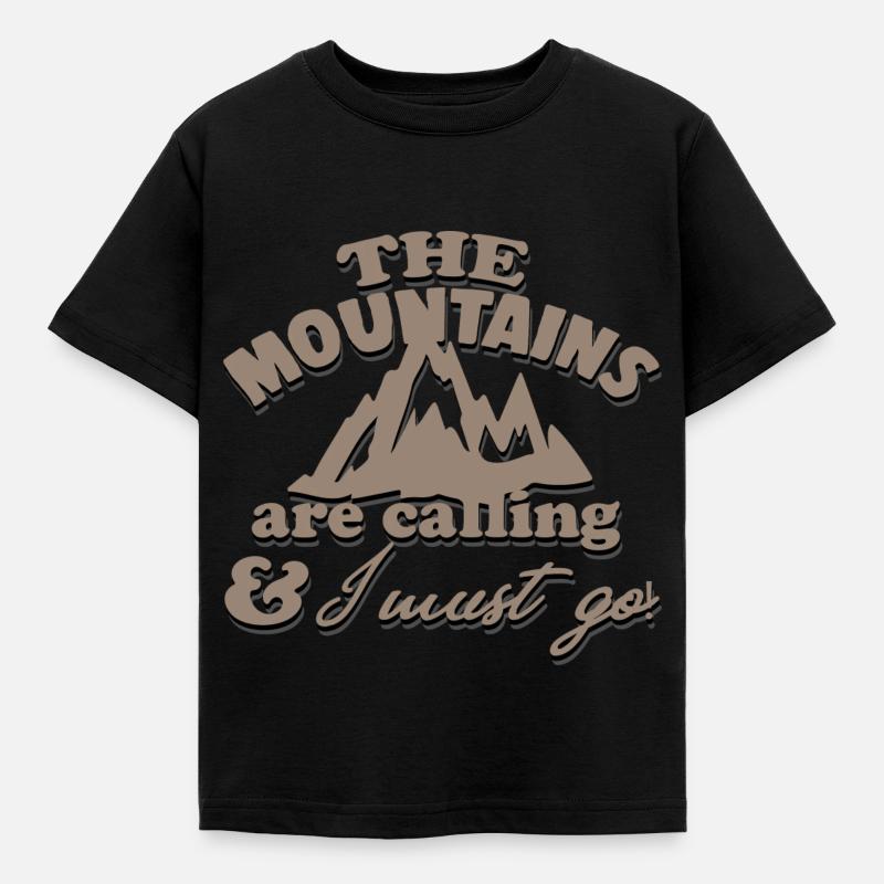 The mountains are calling - T-shirt Enfant - noir