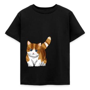 Cute kittens - Kids' T-Shirt - black - Front - AI Model Kid Female (0cm)