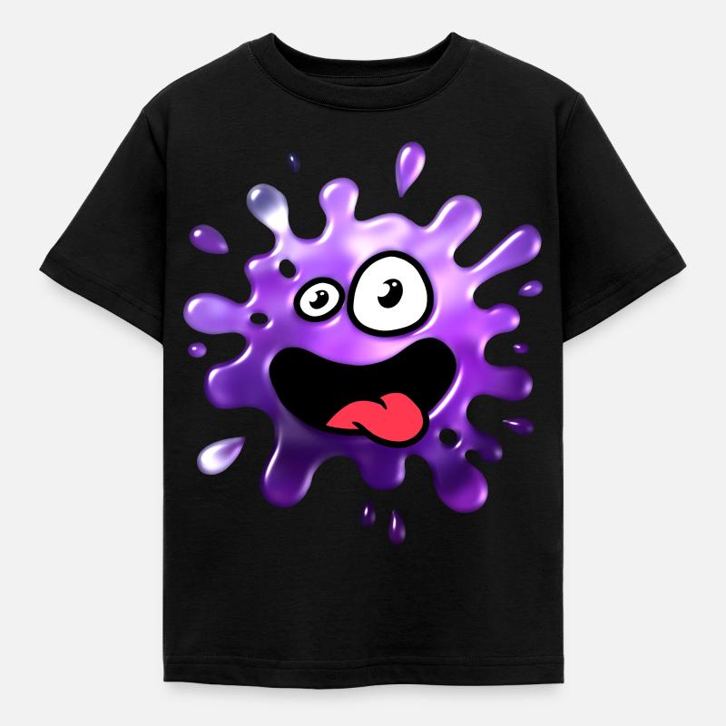 Verrückter Schleim - Kinder T-Shirt - Schwarz