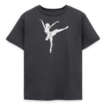 Ballerine danseuse - T-shirt Enfant - charbon - Devant - AI Model Kid Female (0cm)