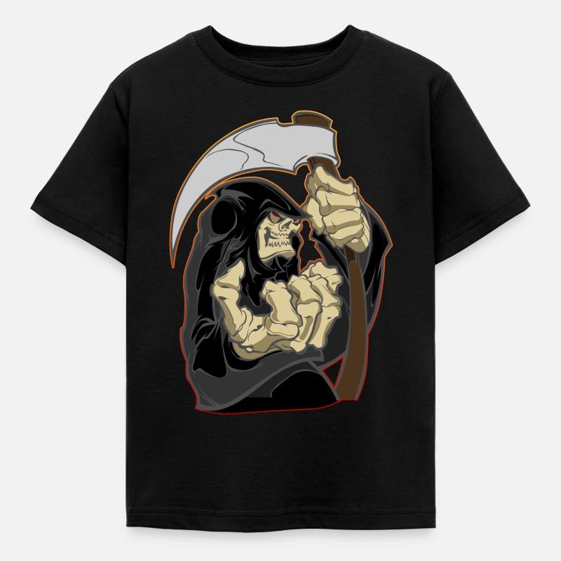 Der Sensenmann - The Reaper - Kinder T-Shirt - Schwarz